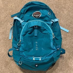 Osprey turquoise hiking pack